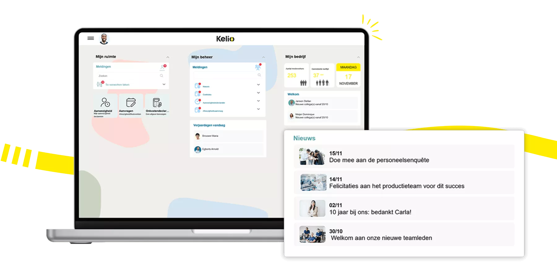 Kelio software: Platform voor het delen van strategische projecten en gezamenlijke successen binnen het bedrijf