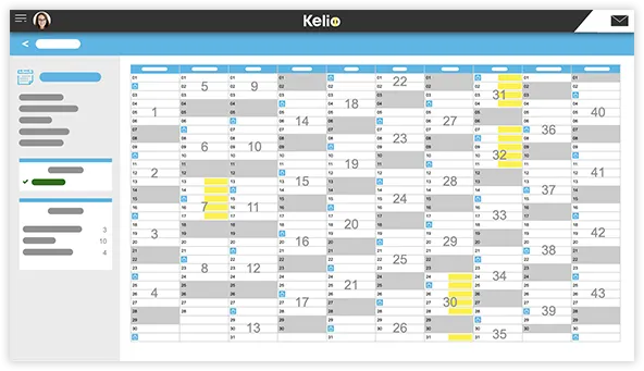 De voordelen van Kelio Planning