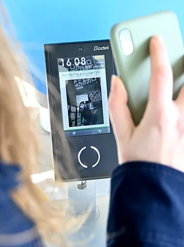 terminal ontvangst bezoekers